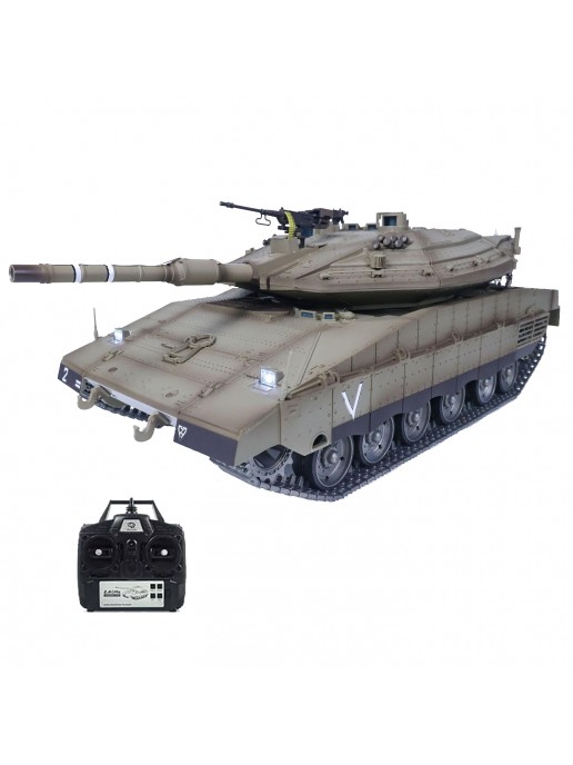 Радиоуправляемый танк Heng Long Merkava MK4 PRO V7.0 масштаб 1:16 2.4G - 3958-1PRO V7.0