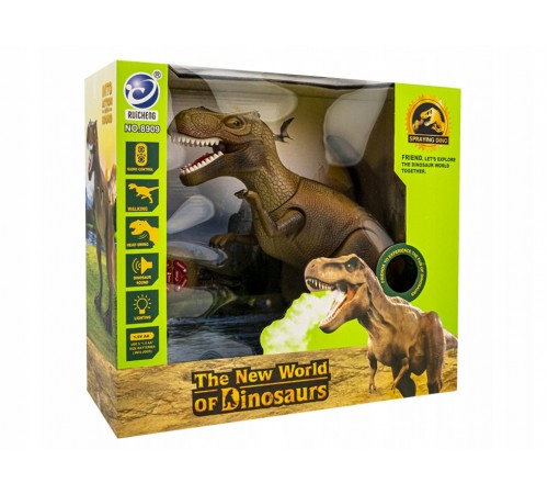 Радиоуправляемый динозавр T-Rex RuiCheng (зеленый, звук, пар, свет) - RUI-8909-GREEN Радиоуправляемый динозавр T-Rex RuiCheng (зеленый, звук, пар, свет) - RUI-8909-GREEN