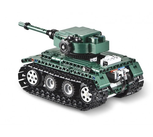 Конструктор Double E Cada Technics, Танк Tiger 1, 313 деталей, пульт управления - C51018W Конструктор Double E Cada Technics, Танк Tiger 1, 313 деталей, пульт управления - C51018W