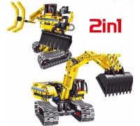 Конструктор 2 в 1 (экскаватор и робот) QiHui Technics 342 детали - QH6801