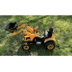 Детский электромобиль трактор с механическим ковшом - JS328A-Yellow