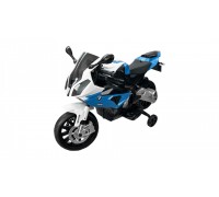 Детский электромобиль мотоцикл BMW S1000RR на аккумуляторе 12V цвет синий - JT528-blue