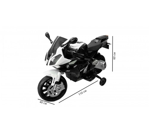 Детский электромобиль мотоцикл BMW S1000PR - JT528-black Детский электромобиль мотоцикл BMW S1000PR - JT528-black