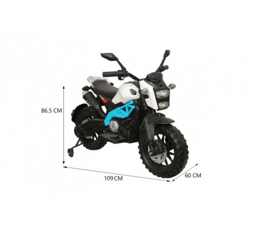 Детский электромобиль мотоцикл Harley Davidson - DLS01-BLUE-WHITE Детский электромобиль мотоцикл Harley Davidson - DLS01-BLUE-WHITE
