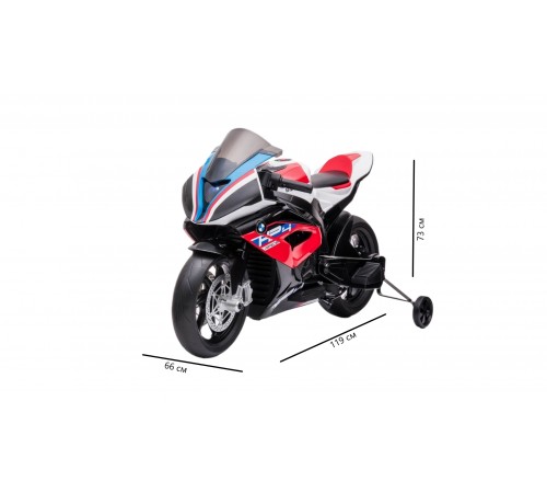 Детский электромобиль мотоцикл BMW - JT5001-Red