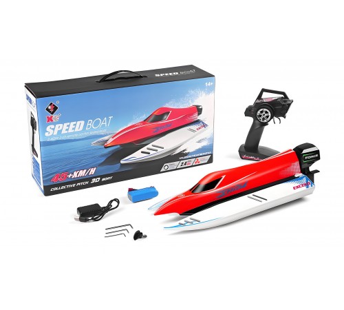 Бесколлекторный катер на радиоуправлении Speedboat (2.4G, 45км/ч, 43 см) - WL915-A-RED Бесколлекторный катер на радиоуправлении Speedboat (2.4G, 45км/ч, 43 см) - WL915-A-RED