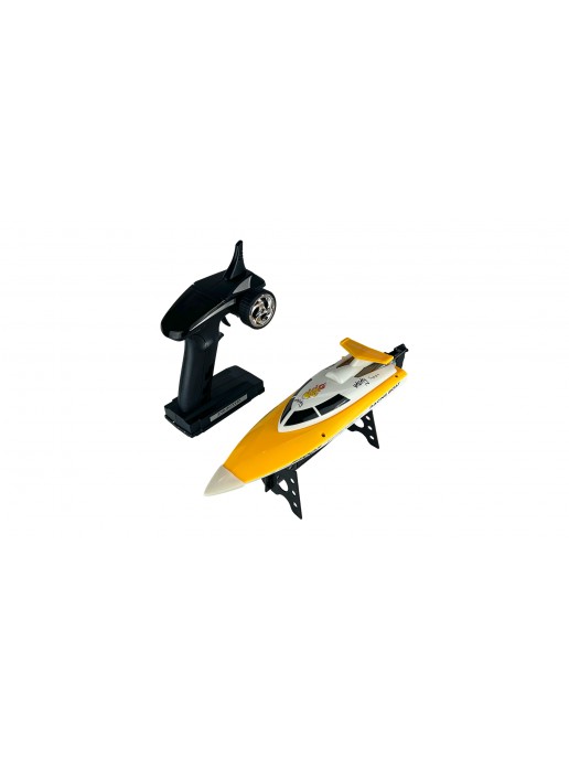 Катер на радиоуправлении High Speed Boat (2.4G, 35 см, до 20 км/ч) - FT007-YELLOW