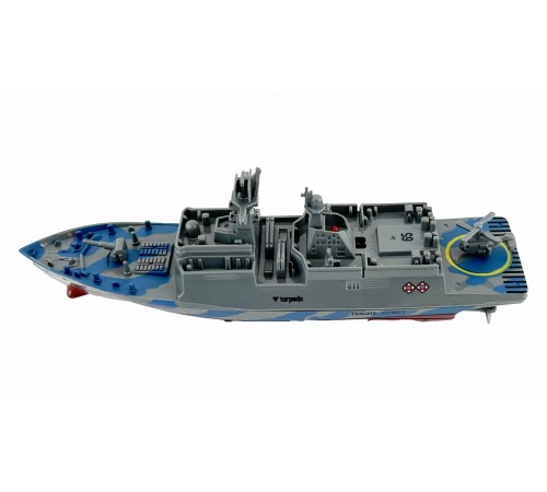 Радиоуправляемый катер фрегат Create Toys - 3318-BLUE Радиоуправляемый катер фрегат Create Toys - 3318-BLUE