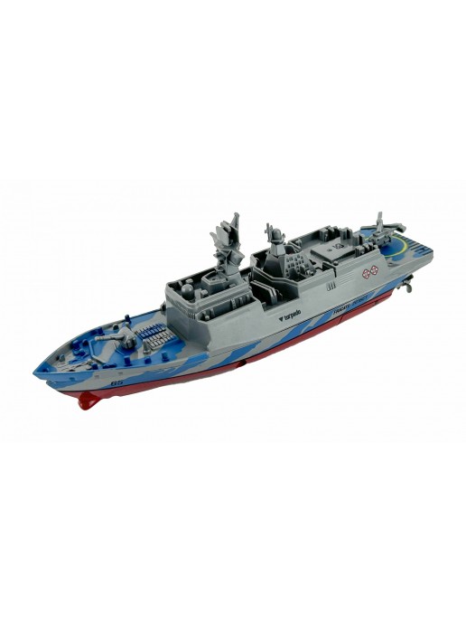 Радиоуправляемый катер фрегат Create Toys - 3318-BLUE