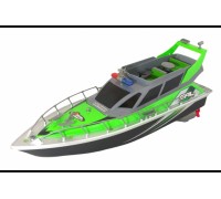 Радиоуправляемый полицейский катер 1:20 2.4G - HT-2875B-GREEN