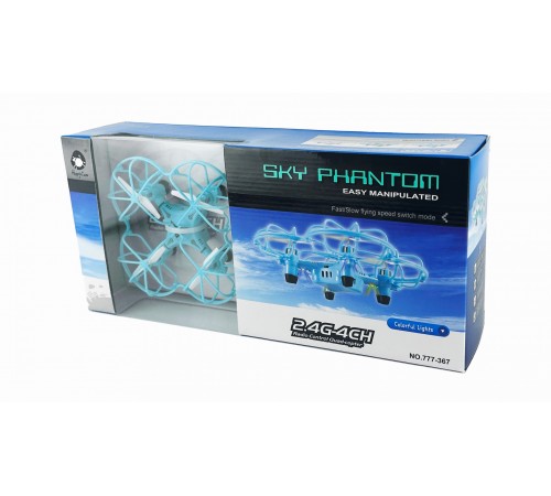Радиоуправляемый квадрокоптер Happy Cow Sky Phantom RTF 2.4G - 777-367-blue