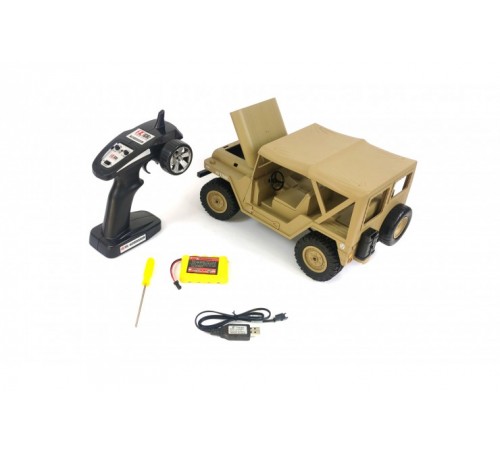Радиоуправляемый Jeep 1:14 US M151 4WD 1:14 2.4G - BG1522-YELLOW Радиоуправляемый Jeep 1:14 US M151 4WD 1:14 2.4G - BG1522-YELLOW