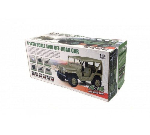 Радиоуправляемый Jeep 1:14 US M151 4WD 1:14 2.4G - BG1522-GREEN Радиоуправляемый Jeep 1:14 US M151 4WD 1:14 2.4G - BG1522-GREEN