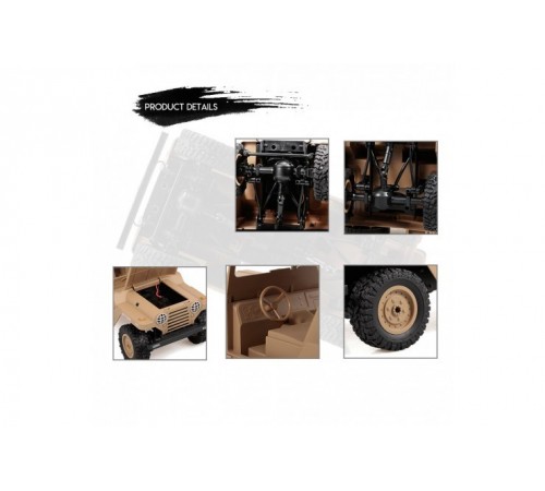 Радиоуправляемый Jeep 1:14 US M151 4WD 1:14 2.4G - BG1522-YELLOW Радиоуправляемый Jeep 1:14 US M151 4WD 1:14 2.4G - BG1522-YELLOW