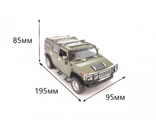 Радиоуправляемый джип Hummer H2 1:24 - 25020A-GREEN