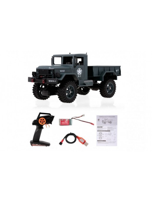 Внедорожник 1/12 4WD электро - Army Truck (2.4 гГц) - wlt-124301-green