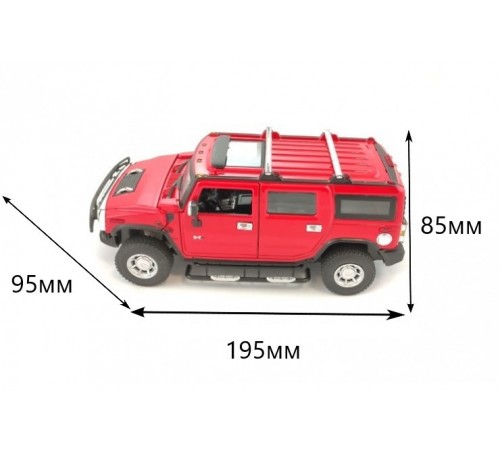 Радиоуправляемый джип Hummer H2 1:24 - 25020A-RED Радиоуправляемый джип Hummer H2 1:24 - 25020A-RED