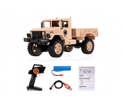 Внедорожник 1/12 4WD электро - Army Truck (2.4 гГц) - WLT-124301-brown Внедорожник 1/12 4WD электро - Army Truck (2.4 гГц) - WLT-124301-brown