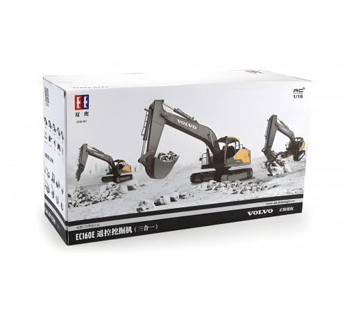 Радиоуправляемый экскаватор Double Eagle Volvo EC160E RTR масштаб 1:16 2.4G - E568-003 Радиоуправляемый экскаватор Double Eagle Volvo EC160E RTR масштаб 1:16 2.4G - E568-003