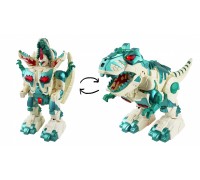 Радиоуправляемый робот трансформер 2 в 1 (робот и динозавр с паром) - DT-6033-GREEN