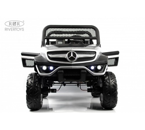 Детский электромобиль Mercedes-Benz Unimog Concept (P555BP) серебристый глянец