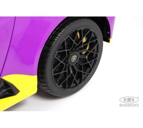 Детский электромобиль Lamborghini Huracán STO (E888EE) желто-фиолетовый Детский электромобиль Lamborghini Huracán STO (E888EE) желто-фиолетовый