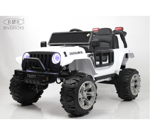 Детский электромобиль T222TT 4WD белый