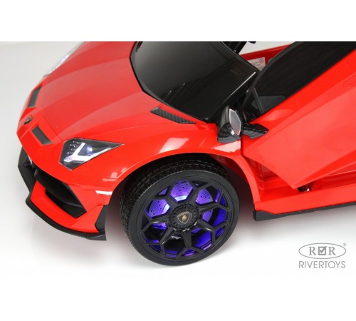 Детский электромобиль Lamborghini Aventador SVJ (A333MP) красный Детский электромобиль Lamborghini Aventador SVJ (A333MP) красный