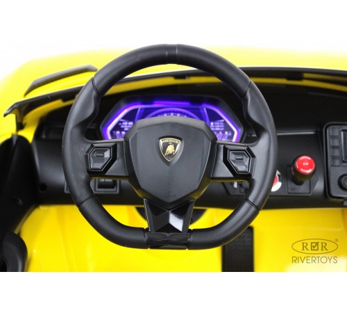 Детский электромобиль Lamborghini Aventador SVJ (A111MP) желтый Детский электромобиль Lamborghini Aventador SVJ (A111MP) желтый