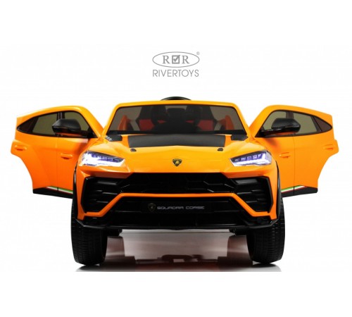 Детский электромобиль Lamborghini Urus (E777EE) оранжевый Детский электромобиль Lamborghini Urus (E777EE) оранжевый