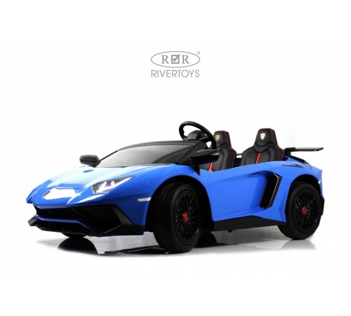 Детский электромобиль Lamborghini Aventador SV (M777MM) синий Детский электромобиль Lamborghini Aventador SV (M777MM) синий
