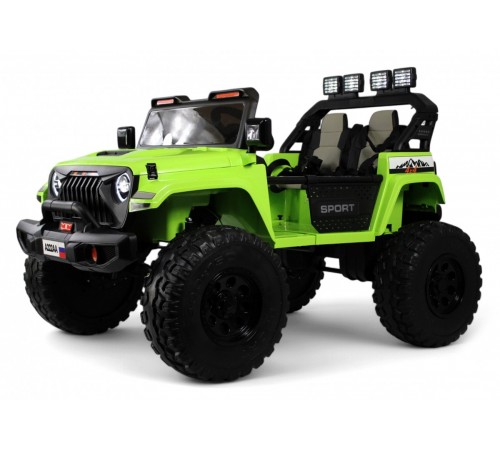 Детский электромобиль Jeep A222AA зеленый Детский электромобиль Jeep A222AA зеленый