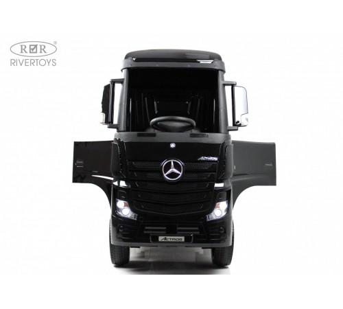 Детский электромобиль Mercedes-Benz Actros HL358 черный глянец