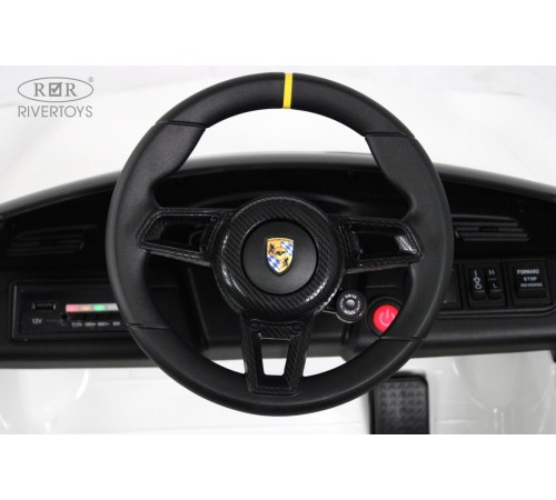 Детский электромобиль Porsche 911 RUF (A444AA) белый Детский электромобиль Porsche 911 RUF (A444AA) белый