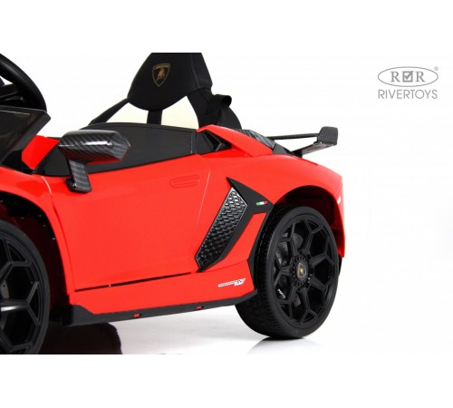 Детский электромобиль Lamborghini Aventador SVJ (A333MP) красный Детский электромобиль Lamborghini Aventador SVJ (A333MP) красный