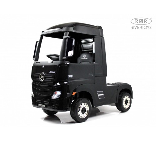 Детский электромобиль Mercedes-Benz Actros HL358 черный глянец