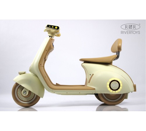 Детский электроскутер K444PX бежевый