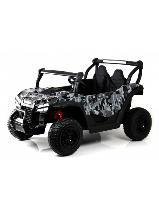 Детский электромобиль P333PP (Buggy) серый камуфляж