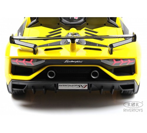 Детский электромобиль Lamborghini Aventador SVJ (A111MP) желтый Детский электромобиль Lamborghini Aventador SVJ (A111MP) желтый