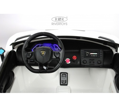 Детский электромобиль Lamborghini Aventador SVJ (A111MP) белый Детский электромобиль Lamborghini Aventador SVJ (A111MP) белый