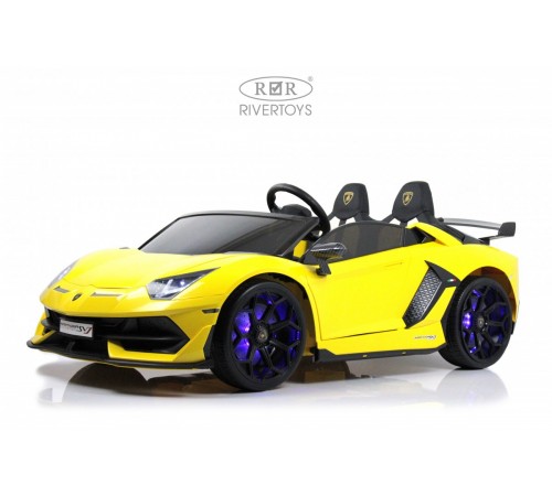 Детский электромобиль Lamborghini Aventador SVJ (A111MP) желтый Детский электромобиль Lamborghini Aventador SVJ (A111MP) желтый