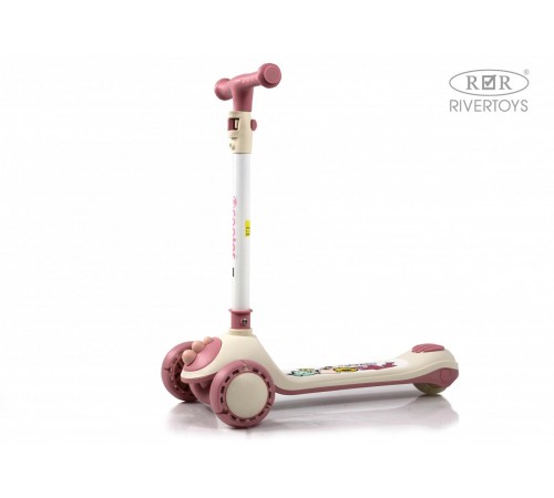 Детский самокат HB-8002 - 6 шт в упаковке (розовый - 2, коричневый - 2, зеленый - 2)