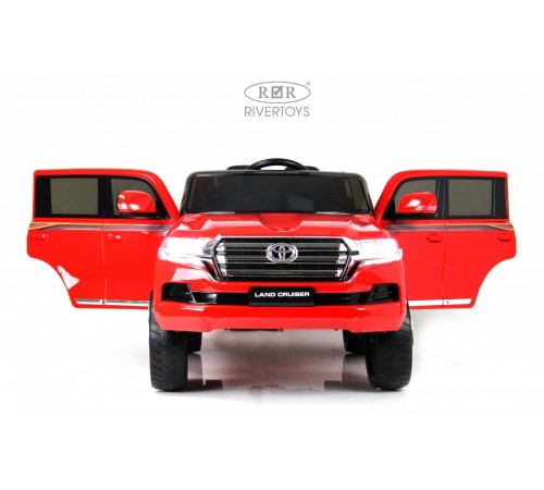 Детский электромобиль Toyota Land Cruiser 200 (JJ2022) красный глянец Детский электромобиль Toyota Land Cruiser 200 (JJ2022) красный глянец
