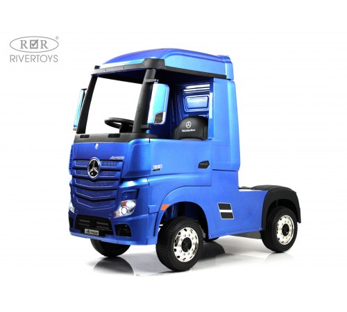 Детский электромобиль Mercedes-Benz Actros HL358 синий глянец