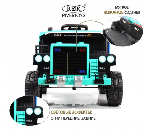 Детский электромобиль K555PX зеленый Детский электромобиль K555PX зеленый