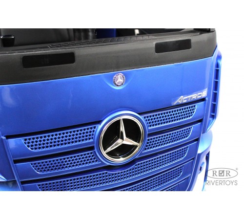 Детский электромобиль Mercedes-Benz Actros HL358 синий глянец