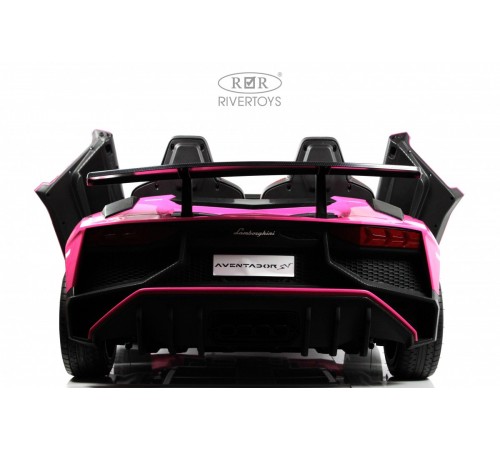 Детский электромобиль Lamborghini Aventador SV (M777MM) розовый