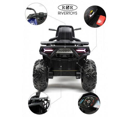 Детский электроквадроцикл H999HH синий Spider Детский электроквадроцикл H999HH синий Spider