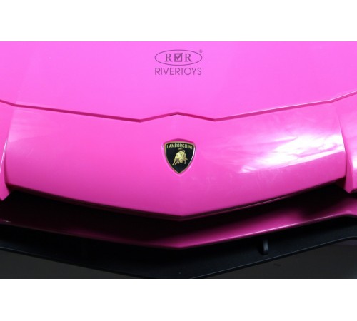 Детский электромобиль Lamborghini Aventador SV (M777MM) розовый