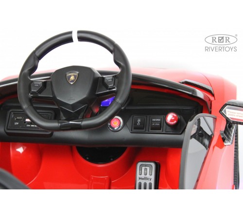 Детский электромобиль Lamborghini Aventador SVJ (A333MP) красный Детский электромобиль Lamborghini Aventador SVJ (A333MP) красный